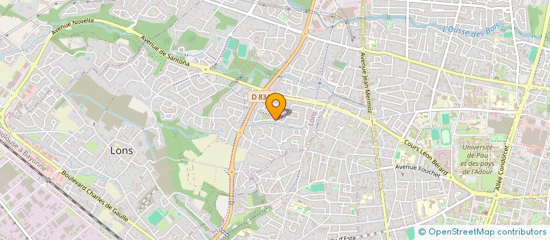 localisation de l'entreprise MONSIEUR PASCAL BAUDRON  LONS