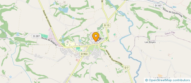 localisation de l'entreprise MONSIEUR PASCAL BAZILE  SAINT-CLAR