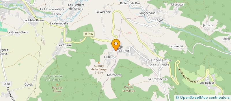 localisation de l'entreprise MONSIEUR PASCAL BEAL  LA FORIE