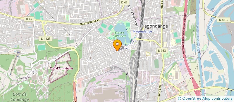 localisation de l'entreprise MONSIEUR PASCAL BECKER  HAGONDANGE