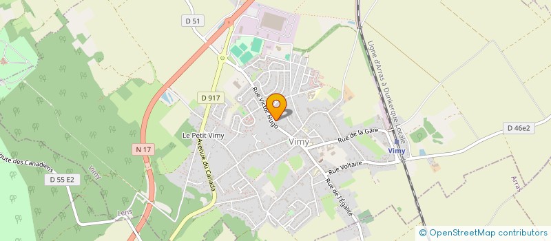 localisation de l'entreprise MONSIEUR PASCAL BECQUART à VIMY