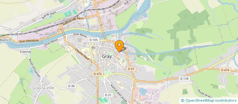 localisation de l'entreprise MONSIEUR PASCAL BEGARD  GRAY