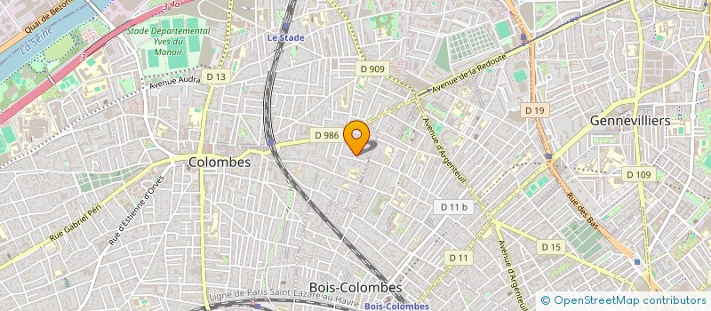 localisation de l'entreprise MONSIEUR PASCAL BELIARD à COLOMBES