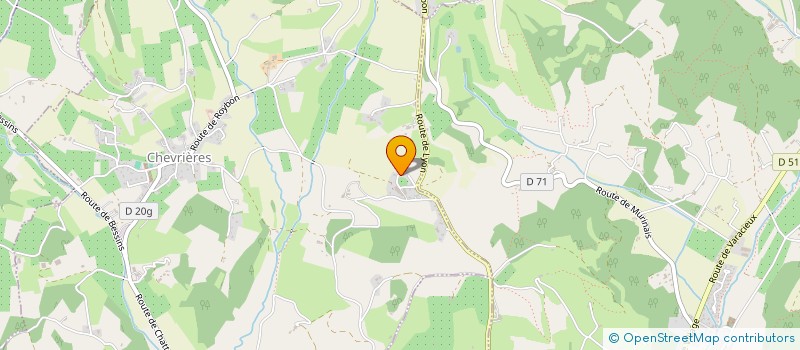 localisation de l'entreprise MONSIEUR PASCAL BELLIER  CHEVRIERES