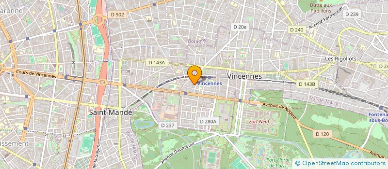localisation de l'entreprise MONSIEUR PASCAL BEN HAIM à VINCENNES