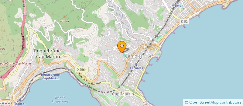 localisation de l'entreprise MONSIEUR PASCAL BENEJAMS à ROQUEBRUNE-CAP-MARTIN