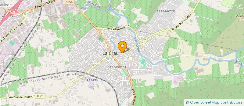 localisation de l'entreprise MONSIEUR PASCAL BENOIT à LA CRAU