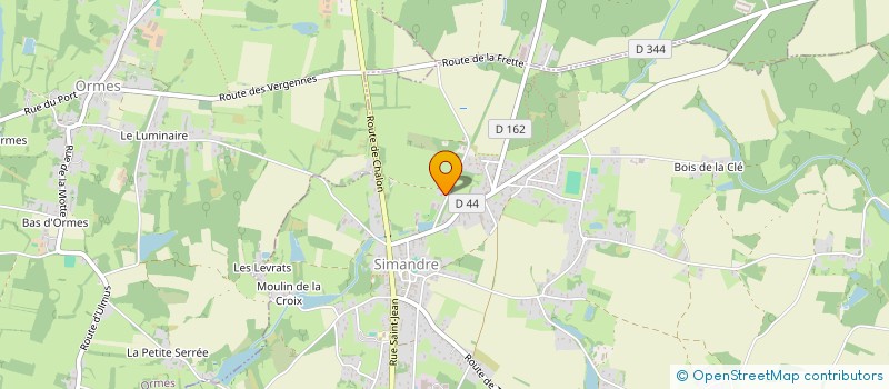 localisation de l'entreprise MONSIEUR PASCAL BERARDOZZI  SIMANDRE