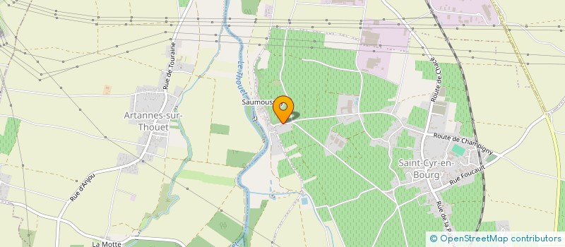 localisation de l'entreprise MONSIEUR PASCAL BERGER  LE COUDRAY-MACOUARD