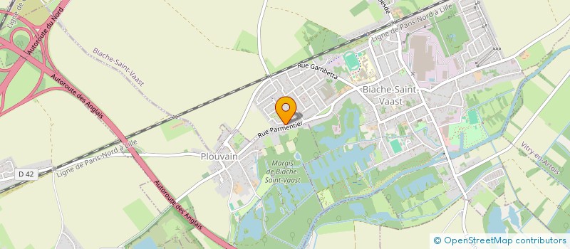 localisation de l'entreprise MONSIEUR PASCAL BERIGUETE  BIACHE-SAINT-VAAST