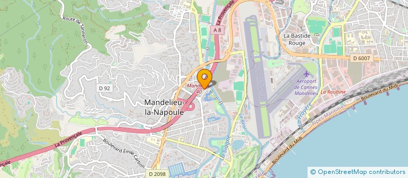 localisation de l'entreprise MONSIEUR PASCAL BERLINGERI à MANDELIEU-LA-NAPOULE