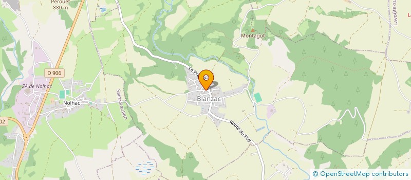 localisation de l'entreprise MONSIEUR PASCAL BERNARD  BELLEVUE-LA-MONTAGNE