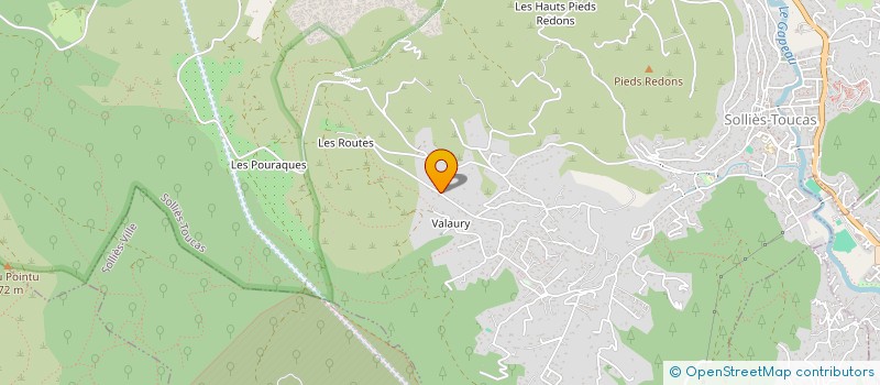 localisation de l'entreprise MONSIEUR PASCAL BERNARD  SOLLIES-TOUCAS