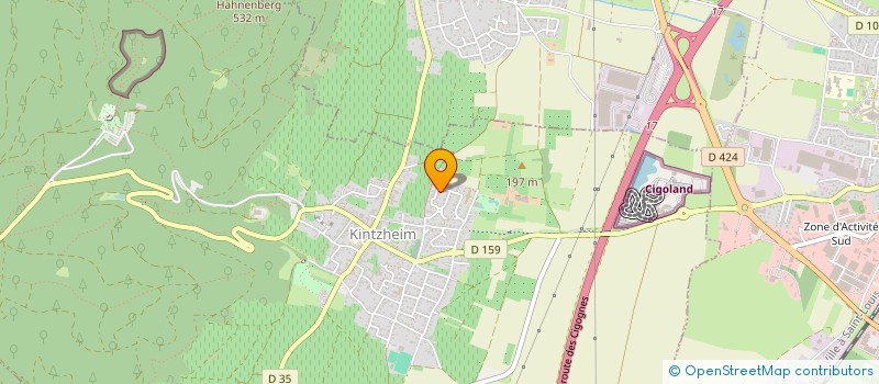 localisation de l'entreprise MONSIEUR PASCAL BERNHARDT  KINTZHEIM