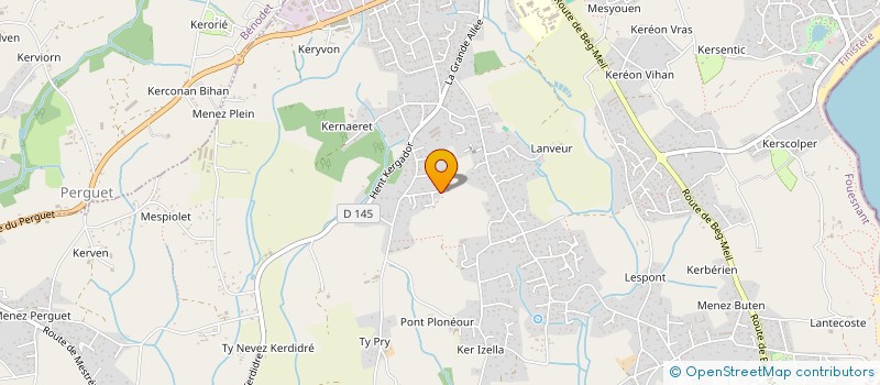 localisation de l'entreprise MONSIEUR PASCAL BERROU à FOUESNANT