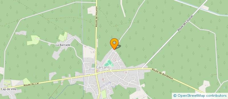 localisation de l'entreprise MONSIEUR PASCAL BERTEAU  CARCANS