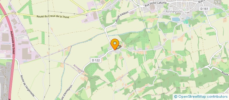 localisation de l'entreprise MONSIEUR PASCAL BERTHET  ANNEYRON