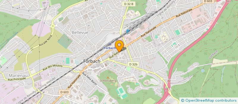 localisation de l'entreprise MONSIEUR PASCAL BERTHIAUX  FORBACH