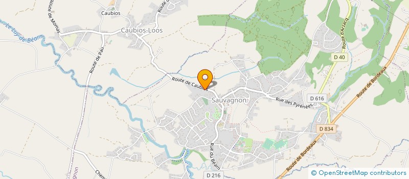 localisation de l'entreprise MONSIEUR PASCAL BERTIN  SAUVAGNON