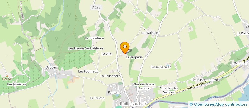 localisation de l'entreprise MONSIEUR PASCAL BERTIN  LOIR EN VALLEE