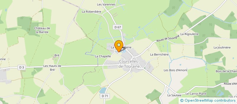 localisation de l'entreprise MONSIEUR PASCAL BERTRAND à COURCELLES DE TOURAINE