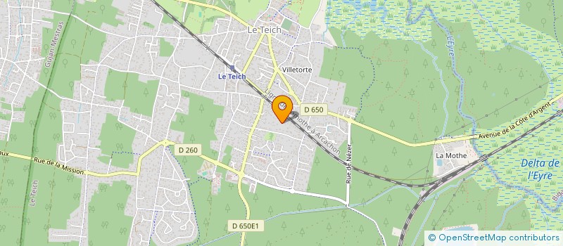 localisation de l'entreprise MONSIEUR PASCAL BERTRAND  LE TEICH