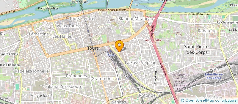 localisation de l'entreprise MONSIEUR PASCAL BERTRAND  TOURS