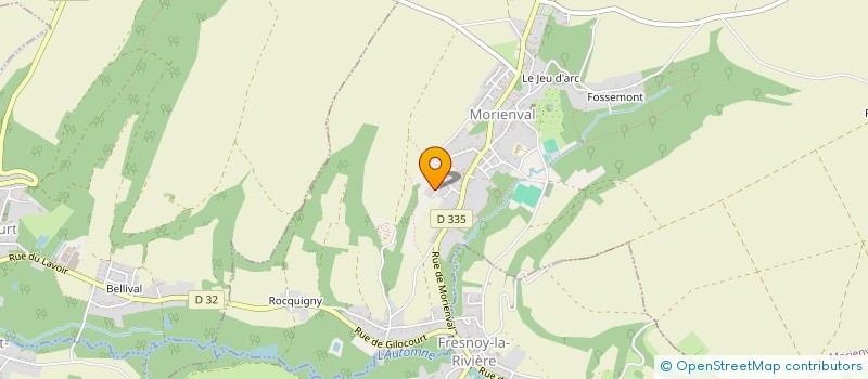 localisation de l'entreprise MONSIEUR PASCAL BERVIN  MORIENVAL