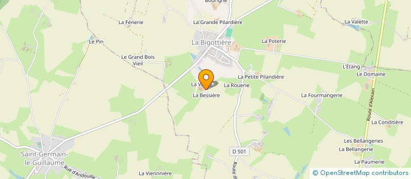 localisation de l'entreprise MONSIEUR PASCAL BESCHER  LA BIGOTTIERE