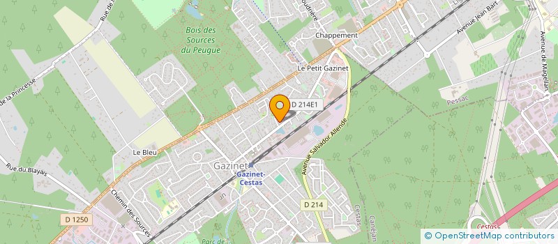 localisation de l'entreprise MONSIEUR PASCAL BEUTIN  CESTAS