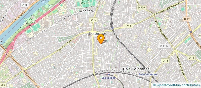 localisation de l'entreprise MONSIEUR PASCAL BEYNEL à COLOMBES