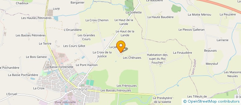 localisation de l'entreprise MONSIEUR PASCAL BEZIER  DOMAGNE