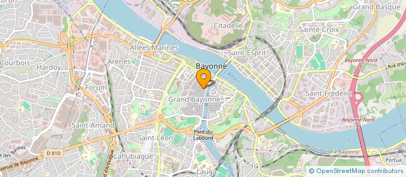 localisation de l'entreprise MONSIEUR PASCAL BIAUNIER à BAYONNE
