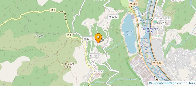 localisation de l'entreprise MONSIEUR PASCAL BIGNON  LE BROC