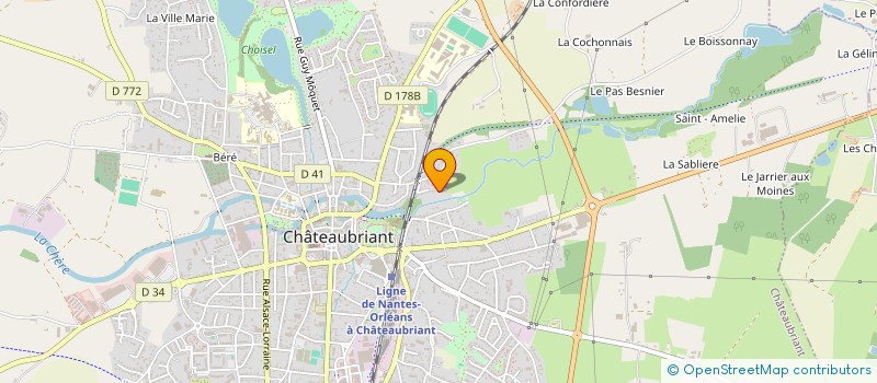 localisation de l'entreprise MONSIEUR PASCAL BIORET à CHATEAUBRIANT