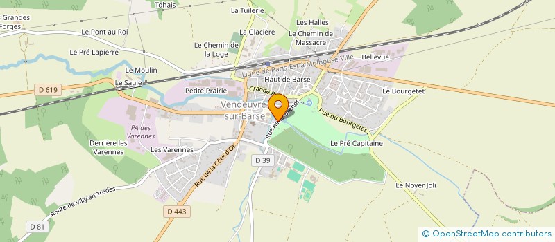 localisation de l'entreprise MONSIEUR PASCAL BITTE à VENDEUVRE-SUR-BARSE