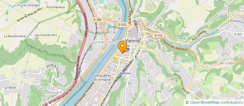 localisation de l'entreprise MONSIEUR PASCAL BLACHE  VIENNE