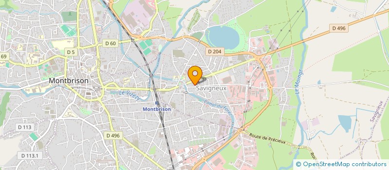 localisation de l'entreprise MONSIEUR PASCAL BLACHIER  SAVIGNEUX