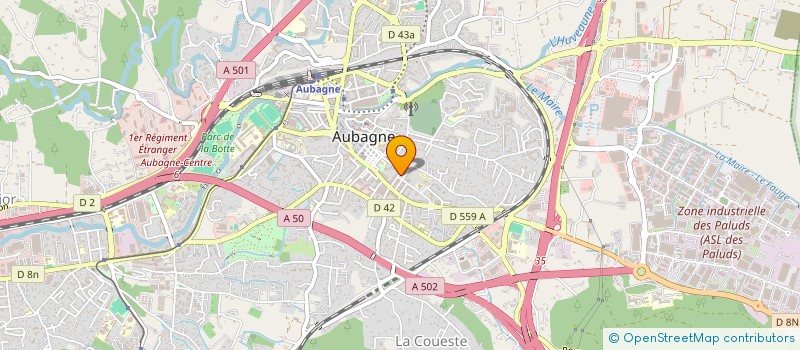 localisation de l'entreprise MONSIEUR PASCAL BLANC à AUBAGNE