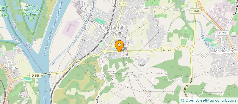 localisation de l'entreprise MONSIEUR PASCAL BLANC  CHATEAUNEUF-DU-RHONE