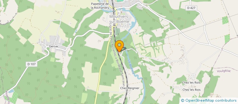 localisation de l'entreprise MONSIEUR PASCAL BLANCHARD  MOUTHIERS-SUR-BOEME