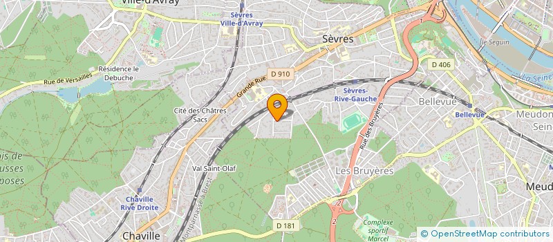 localisation de l'entreprise MONSIEUR PASCAL BLAUWART à SEVRES