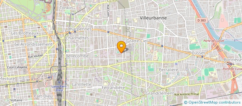 localisation de l'entreprise MONSIEUR PASCAL BOBILLON à VILLEURBANNE