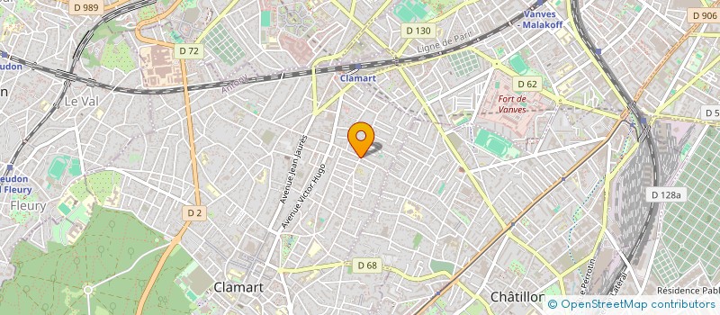 localisation de l'entreprise MONSIEUR PASCAL BOCH à CLAMART