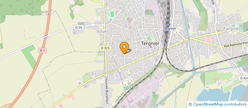 localisation de l'entreprise MONSIEUR PASCAL BODENES à TERGNIER