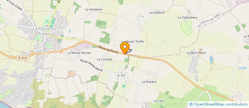 localisation de l'entreprise MONSIEUR PASCAL BONAMY à LA PLAINE-SUR-MER