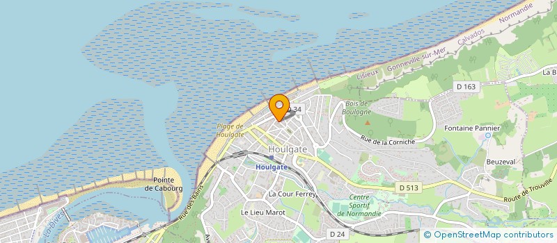 localisation de l'entreprise MONSIEUR PASCAL BONNAUD  HOULGATE