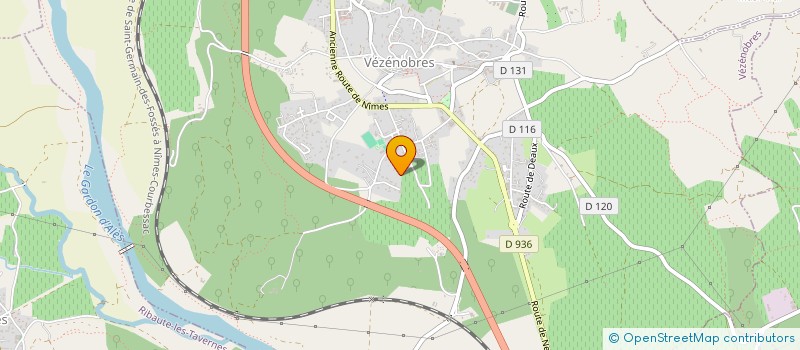 localisation de l'entreprise MONSIEUR PASCAL BONNET  VEZENOBRES