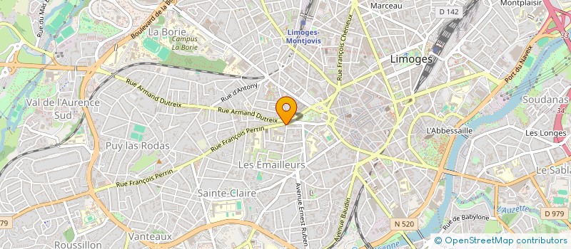 localisation de l'entreprise MONSIEUR PASCAL BONNET à LIMOGES