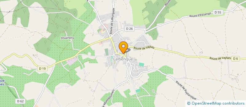 localisation de l'entreprise MONSIEUR PASCAL BONNET  LALBENQUE